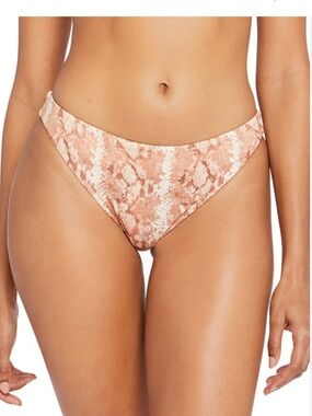 Vitamin A Large L snakeskin bikini bottoms nwt Midori sand